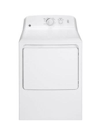 GE *GTX22EASKWW 27 Inch Wide 6.2 Cu. Ft. Electric Dryer with Aluminized Alloy Drum