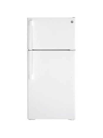 GE *GTE16DTNRWW 15.6 Cu. Ft. Top-Freezer Refrigerator - White