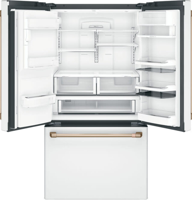 CAFE **Cafe  CFE28TP4MW  27.8 cu. ft. Smart French Door Refrigerator with Hot Water Dispenser in Matte White, Fingerprint Resistant ENERGY STAR