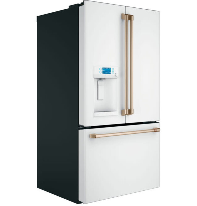 CAFE *CFE28TP4MW  27.8 cu. ft. Smart French Door Refrigerator with Hot Water Dispenser in Matte White, Fingerprint Resistant ENERGY STAR