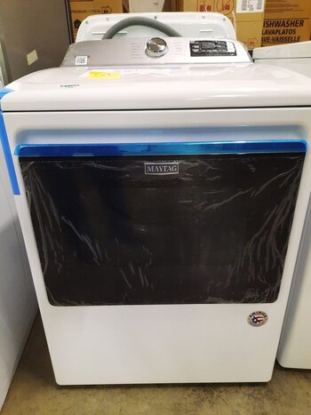 Maytag *MED6230HW  7.4-cu ft Smart Capable Electric Dryer with Extra Power Button in White