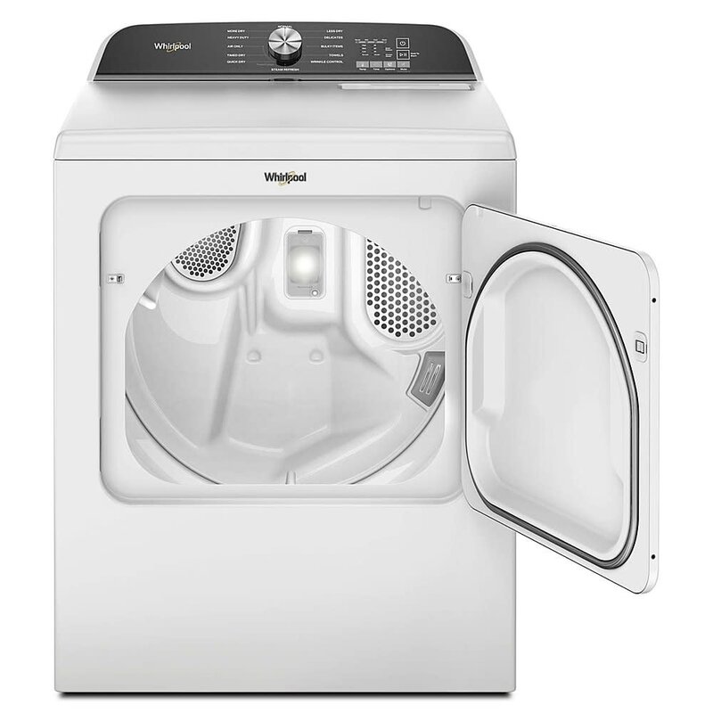 Whirlpool *WGD6150PW 7-cu ft Side Swing DoorSteam Cycle Gas Dryer (White)