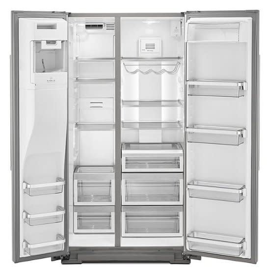 Kitchenaid *KRSC700HPS 19.8-cu ft Counter-depth Side-by-Side Refrigerator with Ice Maker (Stainless Steel with Printshield Finish)
