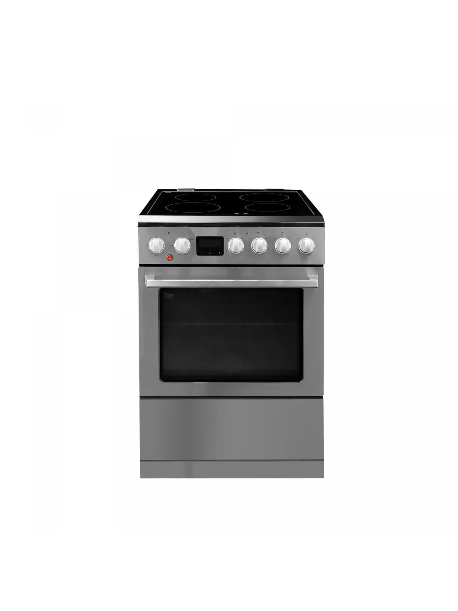 Danby *Danby DRCA240BSS 24-in Glass Top 4 Elements 2.5-cu ft Air Fry Slide-in Electric Range (Stainless Steel)