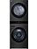 LG *WKEX300HBA  WashTower Stacked SMART Laundry Center 5.0 Cu.Ft. Front Load Washer & 7.4 Cu.Ft. Electric Dryer in Black Steel w/ Steam