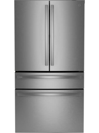GE *PGE29BYTFS  - GE Profile Standard-Depth 28.7-cu ft 4 -Door Smart Compatible French Door Refrigerator with Ice Maker with Water Dispenser ( Fingerprint-resistant Stainless Steel ) ENERGY STAR Certified
