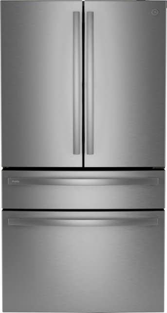 GE *PGE29BYTFS  - GE Profile Standard-Depth 28.7-cu ft 4 -Door Smart Compatible French Door Refrigerator with Ice Maker with Water Dispenser ( Fingerprint-resistant Stainless Steel ) ENERGY STAR Certified