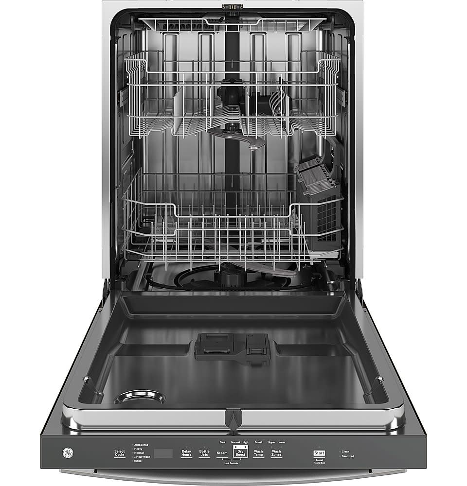 GE GDT670SYVFS - 24 in. Fingerprint Resistant Stainless Top Control Built-In Tall Tub Dishwasher with 3rd Rack, Bottle Jets, 45 dBA
