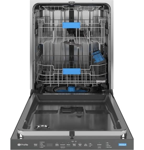 GE *PDP715SYVFS  GE Profile - 24" Top Control Dishwasher with Microban Antimicrobial Protection and Sanitize Cycle - Stainless Steel