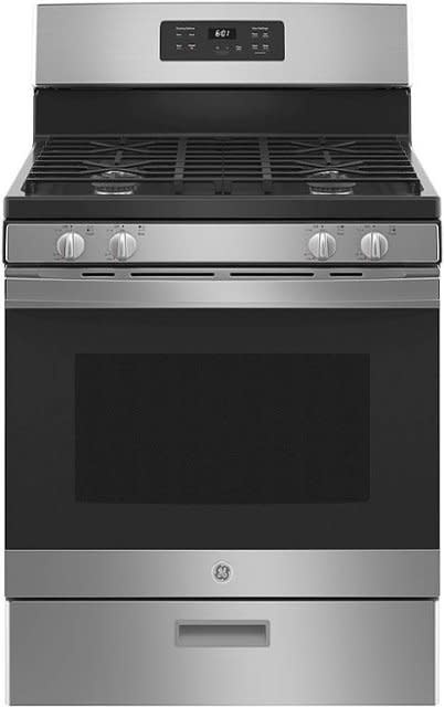 GE *GE JGBS61RPSS 30 in. 4.8 cu. ft. Freestanding Gas Range in Stainless Steel