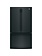 GE *GNE27JGMBB  27.0 Cu. Ft. French Door Refrigerator with Internal Water Dispenser - High Gloss Black