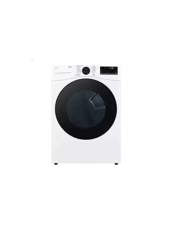 LG *DLEX4080W 7.4 cu. ft. Ultra LarCapacity Smart Front Load Energy Star Electric Dryer with Sensor Dry & Steam Technology