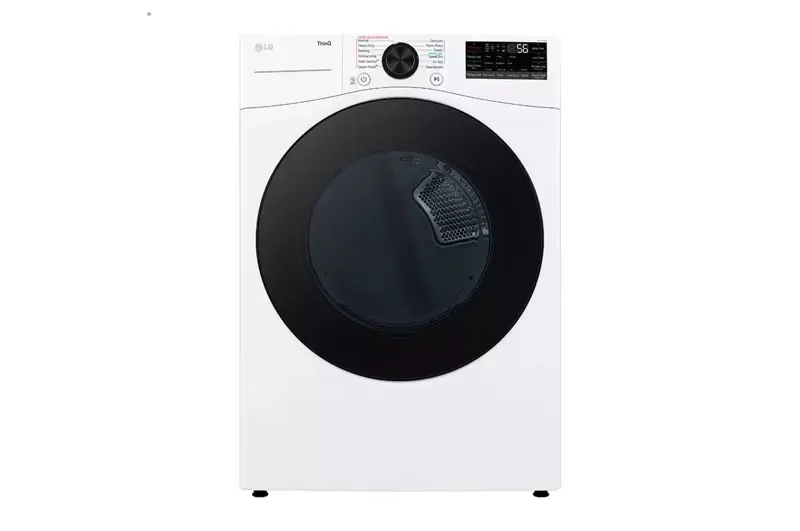 LG *LG  DLEX4080W 7.4 cu. ft. Ultra Large Capacity Smart Front Load Energy Star Electric Dryer with Sensor Dry & Steam Technology