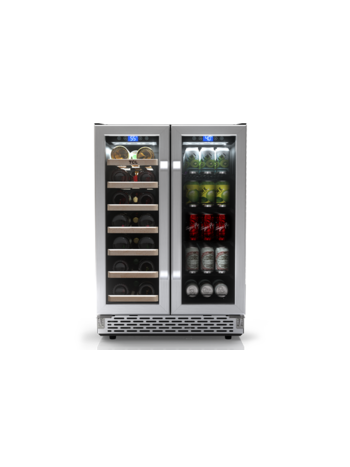 TCL *TCL  B422D 23.4-in W Stainless Steel Dual Zone Cooling Built-In /freestanding Wine Cooler