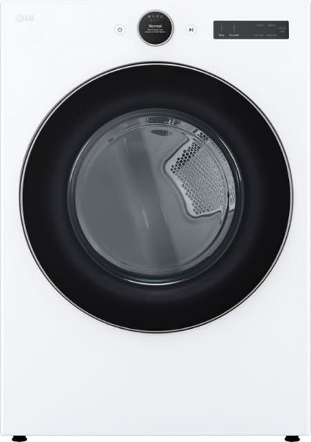LG *DLEX5500W  7.4 cu. ft. Vented Stackable SMART Electric Dryer in White with TurboSteam and AI Sensor Dry Technology