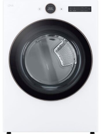 LG *DLEX6500W 7.4-cu ft Stackable Steam Cycle Smart Electric Dryer (White)