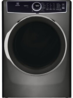 Electrolux *ELFE7637AT  8-cu ft Stackable Steam Cycle Electric Dryer (Titanium) ENERGY STAR
