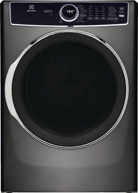 Electrolux *ELFE7637AT  8-cu ft Stackable Steam Cycle Electric Dryer (Titanium) ENERGY STAR