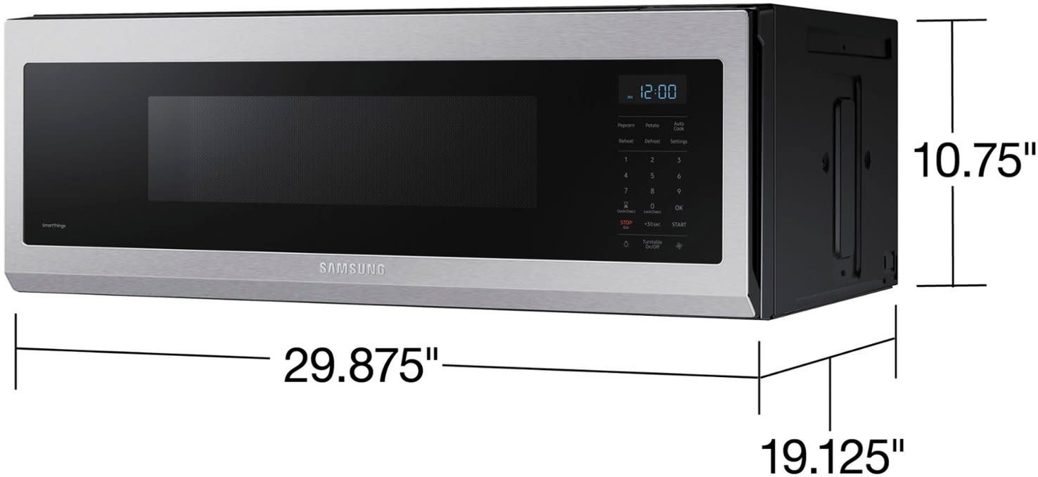 Samsung *ME11A7510DS 1.1 cu. ft. Smart SLIM OTR Microwave with 400 CFM and Wi-Fi Smart Control in Fingerprint Resistant Stainless Steel