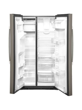 GE *GE GSS25IMNES 25.1 cu. ft. Side by Side Refrigerator in Slate, Fingerprint Resistant