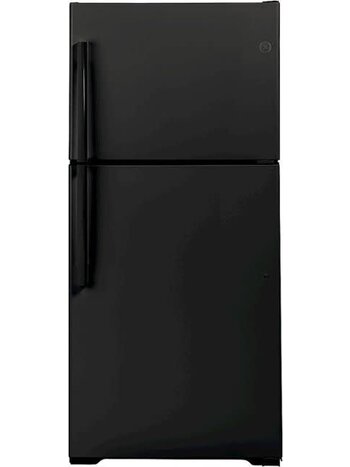GE *GTS22KGNRBB 21.9 Cu. Ft. Garage-Ready Top-Freezer Refrigerator - Black