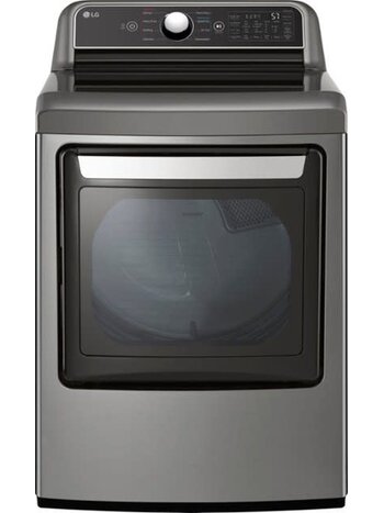 LG *D7401VE  EasyLoad 7.3-cu ft Smart Gas Dryer (Graphite Steel) ENERGY STAR