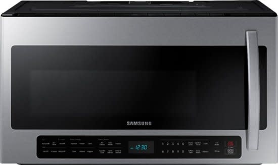 Samsung *ME21R7051SS - 2.1 Cu. Ft. Over-the-Range Microwave with Sensor Cook - Stainless steel