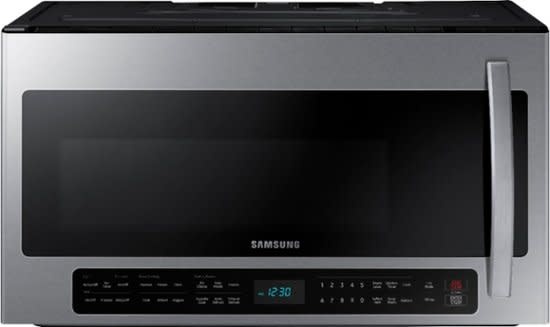 Samsung *Samsung  ME21R7051SS  *  Samsung - 2.1 Cu. Ft. Over-the-Range Microwave with Sensor Cook - Stainless steel