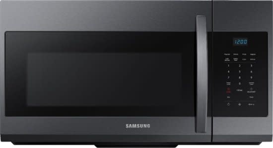 Samsung *Samsung ME17R7021EG 1.7-cu ft 1000-Watt Over-the-Range Microwave (Black Stainless Steel)