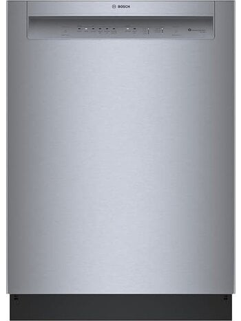 Bosch *SHE3AEM5N 100 Series 24" Front Control Smart Built-In Hybrid Stainless Steel Tub Dishwasher with PureDry, 50dBA - Stainless Steel
