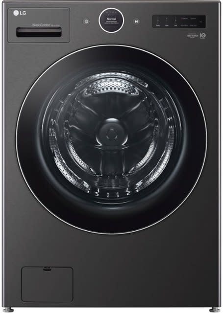 LG *LG WM6998HBA 5.0 cu. ft. Mega Capacity Smart Front Load Electric All-in-One Washer Dryer Combo with TurboWash360 WiFi in Black Steel