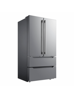 Midea *Midea MRQ23B4AST 22.5 Cu. Ft. Counter-Depth 4-Door French Door Refrigerator