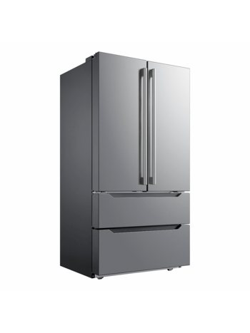 Midea *Midea MRQ23B4AST 22.5 Cu. Ft. Counter-Depth 4-Door French Door Refrigerator