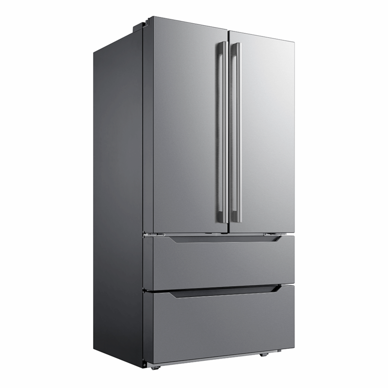 Midea *Midea MRQ23B4AST 22.5 Cu. Ft. Counter-Depth 4-Door French Door Refrigerator