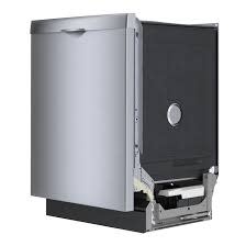 Bosch SHS43CF5N Bosch 300 Series 2 4-in Top Control Smart Built-In Dishwasher With Third Rack (Stainless Steel), 48-dBA Very Quiet Sound Level