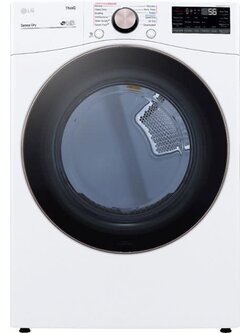 LG *DX4081W  7.4 Cu. Ft. Vented SMART Stackable Gas Dryer in White with TurboSteam and Sensor Dry Technology