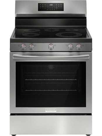 Frigidaire *GCRE3060BF 30" 5 Element Freestanding Range in Stainless Steel with True Convection