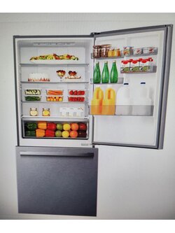 Hisense *MRB172N6ASE 17.2-cu ft Counter-depth Bottom-Freezer Refrigerator (Fingerprint Resistant Stainless Steel) ENERGY STAR