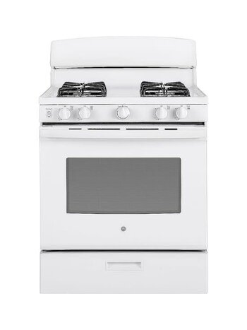 GE *JGBS30DEKWW  4.8 Cu. Ft. Freestanding Gas Range - White