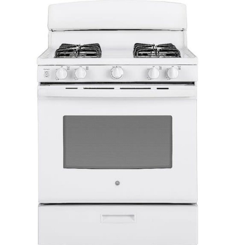 GE *JGBS30DEKWW  4.8 Cu. Ft. Freestanding Gas Range - White