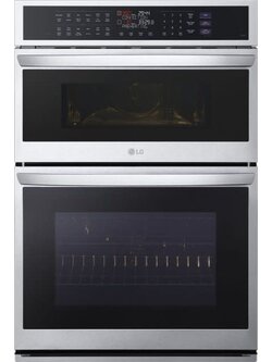 LG *WCEP6427F  6.4 cu. ft. Smart Combination Wall Oven with True Convection, InstaView, Air Fry Steam Sous Vide in PrintProof Stainless Steel