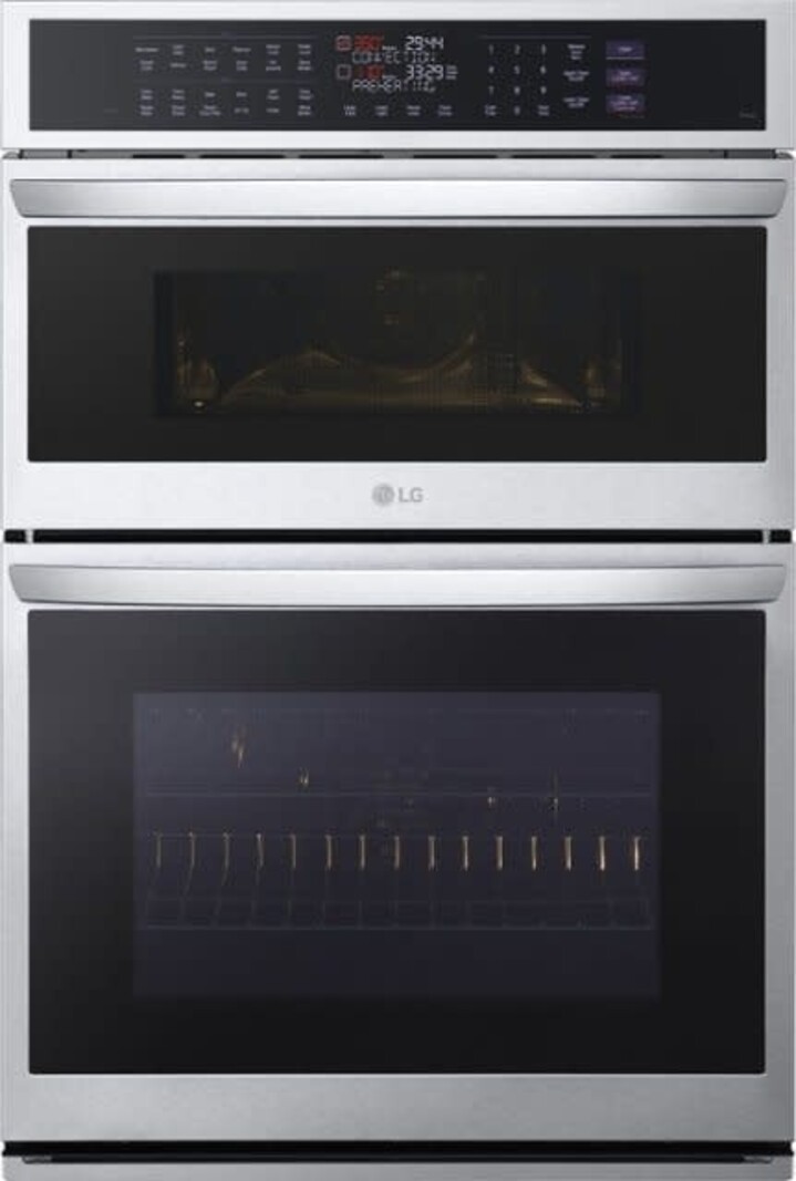 LG *WCEP6427F  6.4 cu. ft. Smart Combination Wall Oven with True Convection, InstaView, Air Fry Steam Sous Vide in PrintProof Stainless Steel