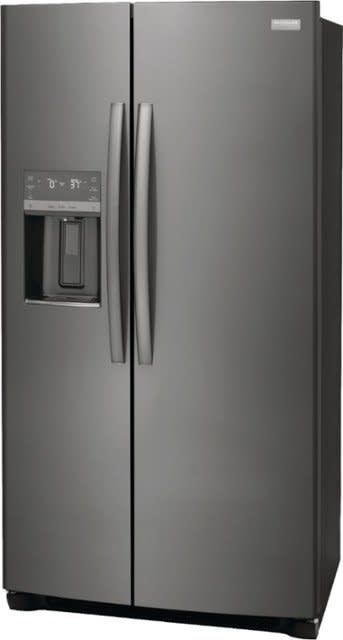 Frigidaire *Frigidaire GRSC2352AD 22.3 cu. ft. 36 in. Counter Depth Side by Side Refrigerator in Smudge-Proof Black Stainless Steel