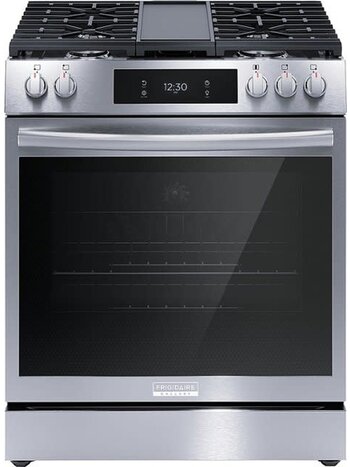 Frigidaire *GCFG3060BF   Frigidaire Gallery 30-in 5 burners 6-cu ft Air Fry Convection Oven Slide-In Natural Gas Range ( Fingerprint Resistant Stainless Steel )