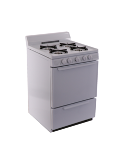 Premier *SCK100OP 24-in 4 Burners 2.9-cu ft Freestanding Natural Gas Range (White)