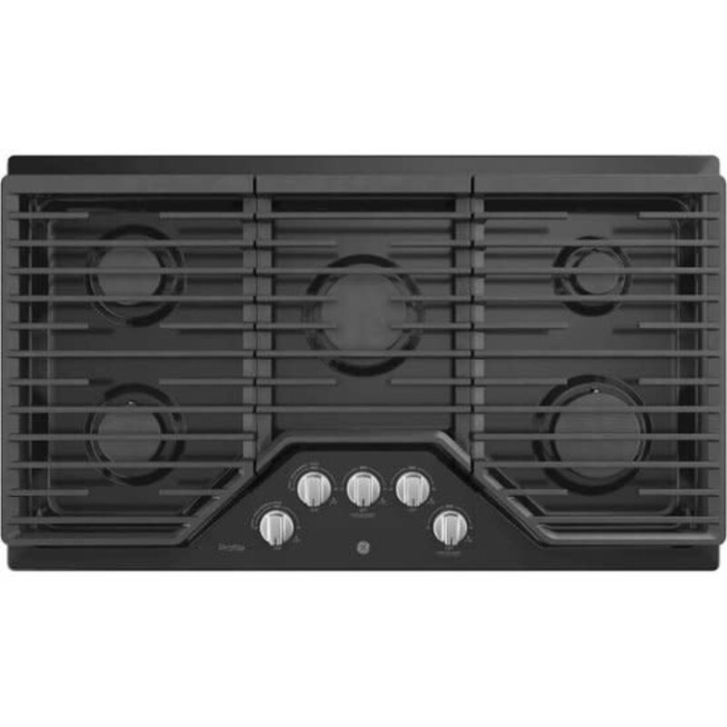 GE *PGP7036DLBB Profile 36 in. Gas Cooktop in Black with 5 Burners with Rapid Boil