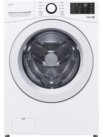 LG *WM3470CW 5.0 Cu. Ft. High-Efficiency Front Load Washer with 6Motion Technology - White