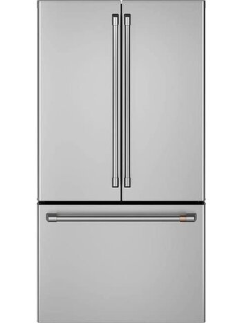 CAFE *Cafe CWE23SP2MS1 23.1 Cu. Ft. French Door Counter-Depth Refrigerator, Customizable - Stainless Steel