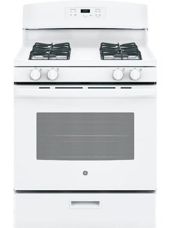 GE * JGBS60DEKWW  4.8 Cu. Ft. Freestanding Gas Range - White