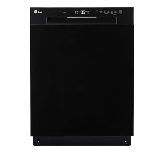 LG LDFC2423B * 24 in. in PrintProof Stainless Steel Top Control Dishwasher with Towel Bar, TrueSteam and QuadWash